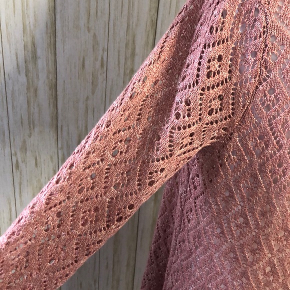 Torrid mauve pink diamond size 1 women’s cardigan - Picture 10 of 12